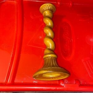 Beautiful single Haeger  goldish candleholder C3